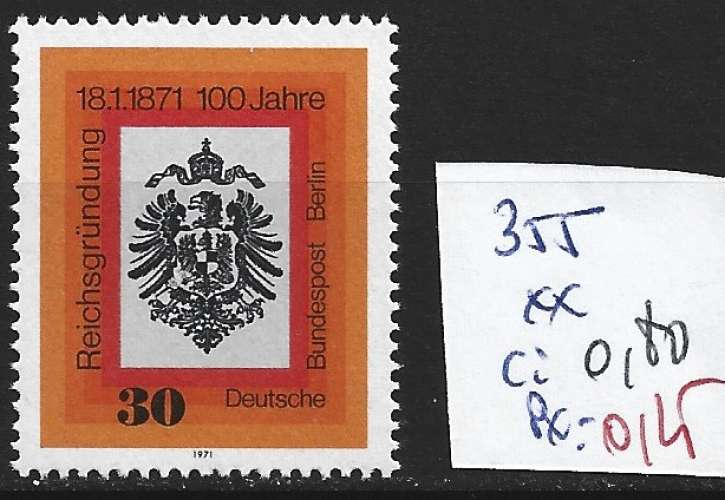 ALLEMAGNE BERLIN 355 ** côte 0.80 €  