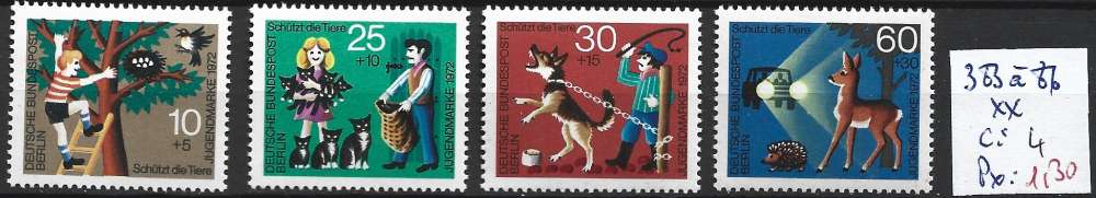 ALLEMAGNE BERLIN 383 à 386 ** côte 4 €  