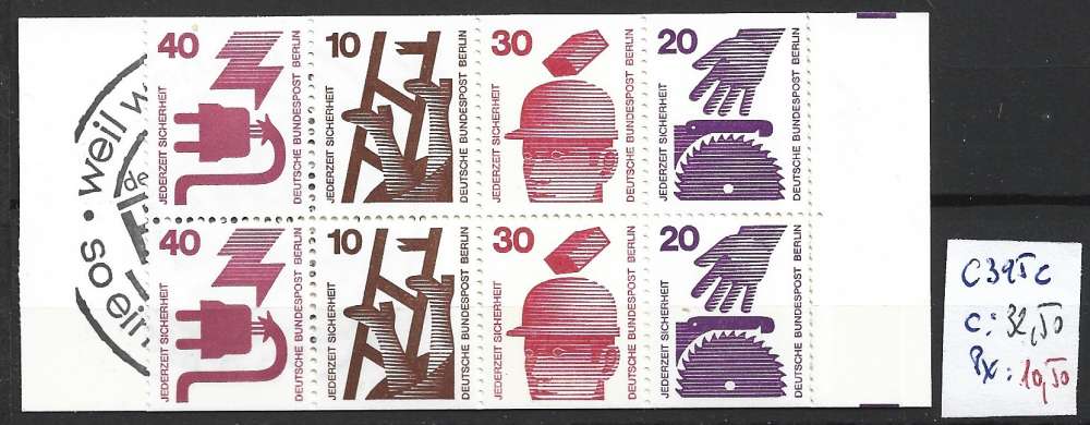 ALLEMAGNE BERLIN CARNET C 395 C côte 32.50 €   ALLEMAGNE BERLIN CARNET C 395 C côte 32.50 €