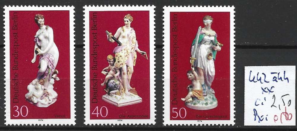 ALLEMAGNE BERLIN 442 à 444 ** côte 2.50 €  