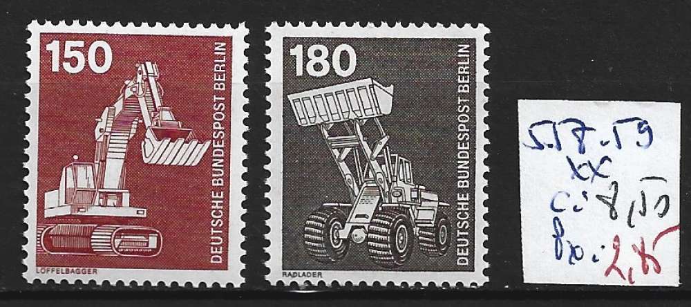 ALLEMAGNE BERLIN 558-559 ** côte 8.50 €  