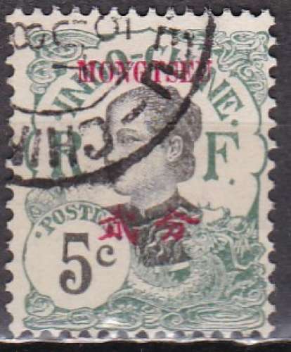 MONG-TZEU (bureau indichinois) n° 37 de 1908 oblitéré