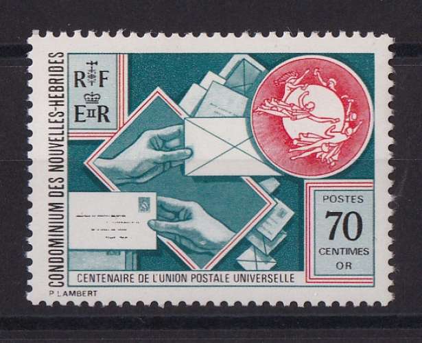 NOUVELLES-HEBRIDES.   Y/T    n° 402    neuf **    1974