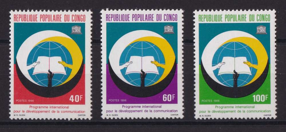 CONGO.   Y/T   n° 780/782    neuf **    1986