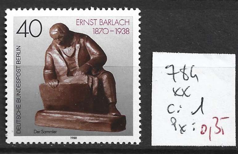 ALLEMAGNE BERLIN 784 ** côte 1 €