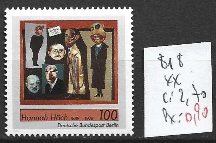 ALLEMAGNE BERLIN 818 ** côte 2.70 €