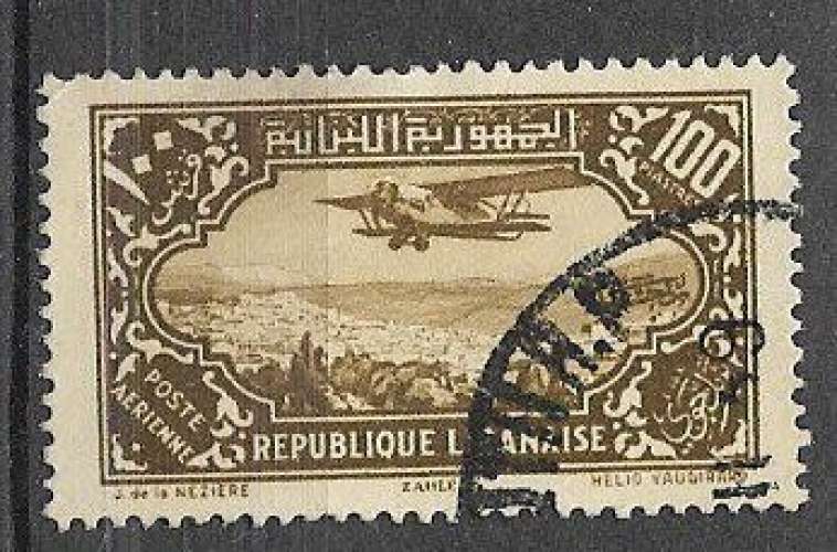 Grand Liban - 1930 - YT PA  n°  48  oblitéré Grand Liban - 1930 - YT PA  n°  48  oblitéré