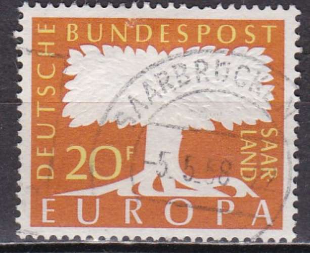 SARRE N° 384 de 1957 oblitéré 