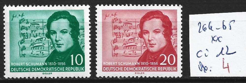 ALLEMAGNE RDA 264-265 ** côte 12 € 