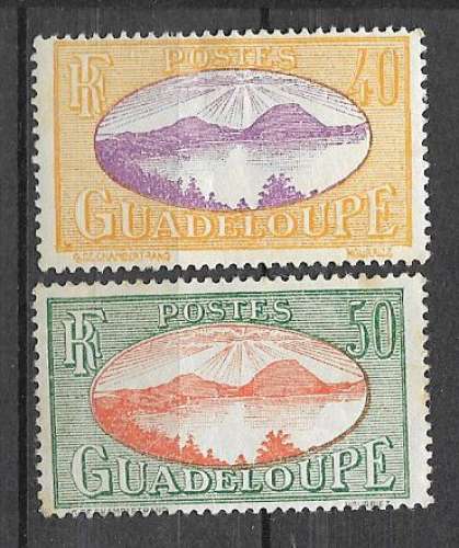 Guadeloupe - 1928 - YT n°  108  et 110  *