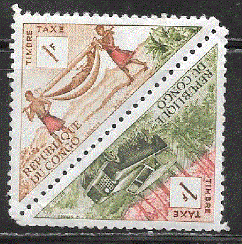 Congo - YT  taxe 36 + 37  **  -  (1961)