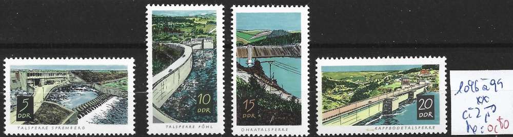 ALLEMAGNE RDA 1096 à 1099 ** côte 2.50 € 