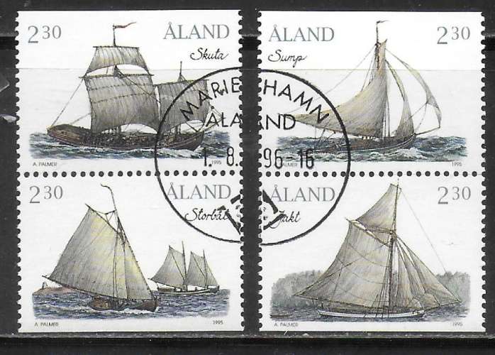 Aland - Y&T n° 95/98 - Oblitéré - 1995