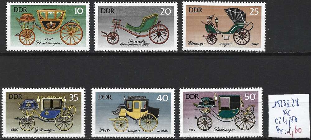 ALLEMAGNE RDA 1823 à 1828 ** côte 4.80 € 