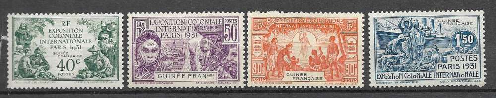 Guinée - 1931- YT  n°   115/118 *