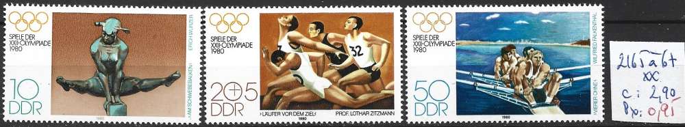 ALLEMAGNE RDA 2165 à 2167 ** côte 2.90 € 