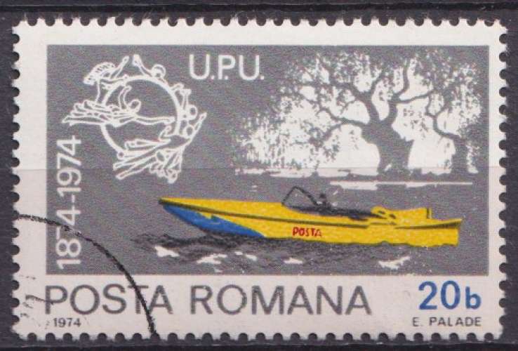 Roumanie 1974 Y&T 2838 oblitéré - U.P.U. 