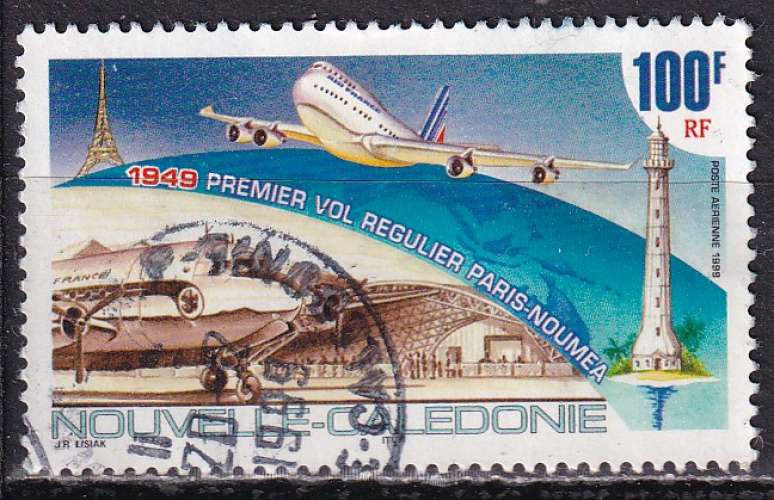 nouvelle-caledonie ... P.A. n° 347  obliteré  ... 1999
