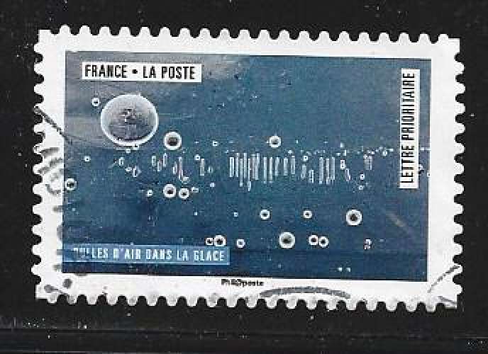 2018 FRANCE Adhésif 1507 oblitéré, cachet rond, bulles d'air