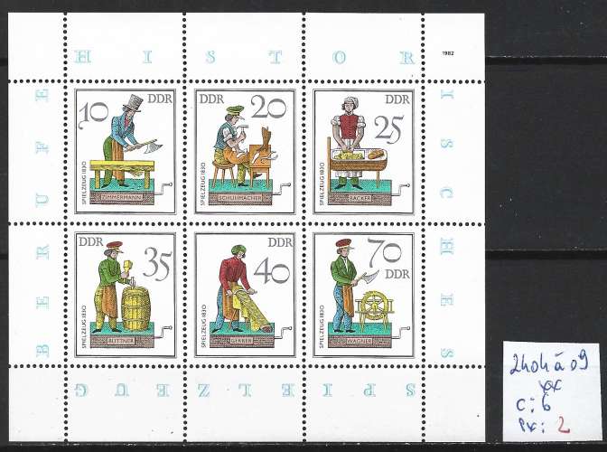 ALLEMAGNE RDA 2404 à 2409 ** côte 6 € 