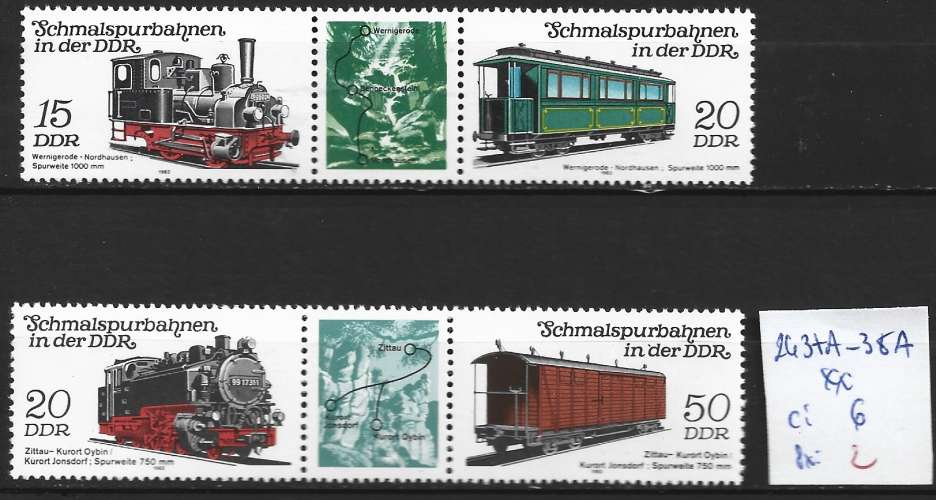 ALLEMAGNE RDA 2437A-2438A ** côte 6 € 