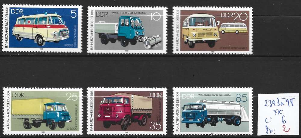 ALLEMAGNE RDA 2393 à 2398 ** côte 6 € 