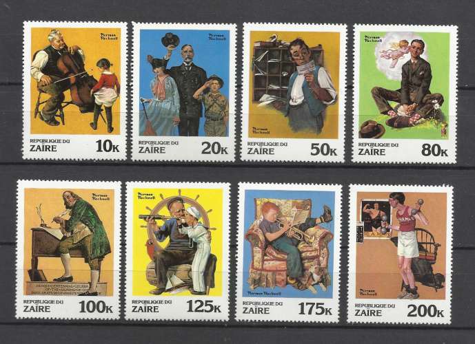 ZAIRE NEUF** / MNH YT n° 1029-1036 Côte 6.50€