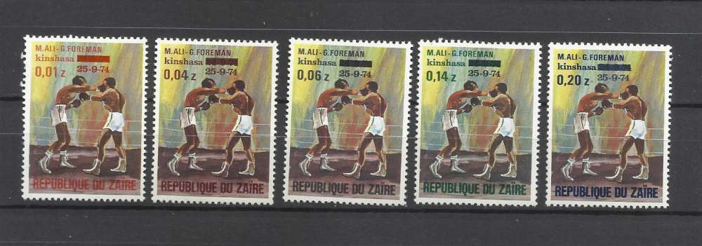 ZAIRE NEUF** / MNH YT n° 848-852 Côte 2.50€