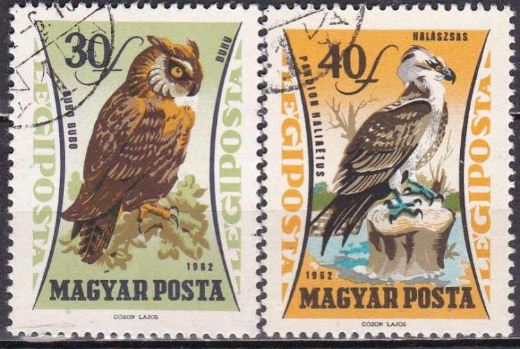 HONGRIE PA N° 250/1 de 1962 oblitérés 