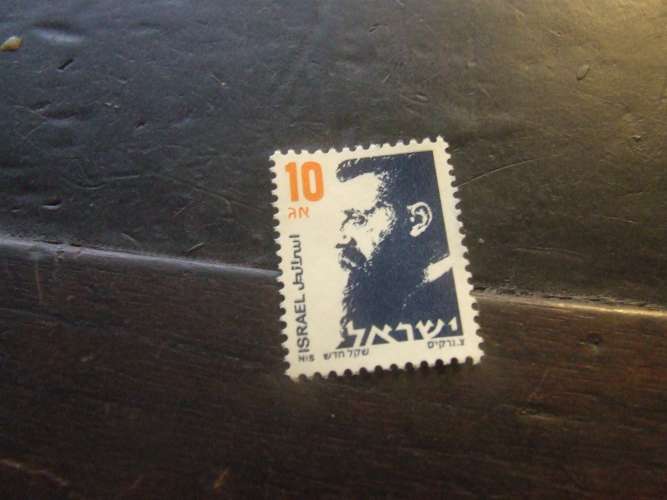 ISRAELE 1986 HERZL 10 a  USATO