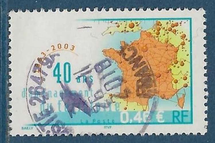 N°3543 Aménagement du territoire oblitéré