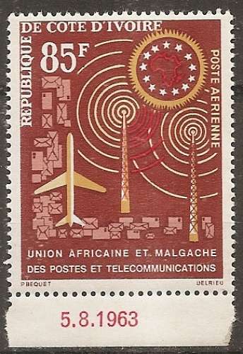 cote-d'ivoire ... P.A. n° 29  neuf** ... 1963