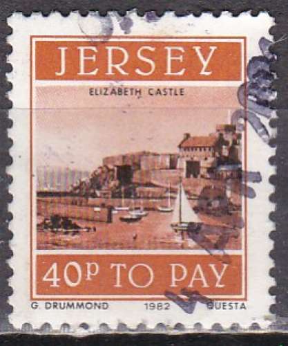JERSEY taxe n° 45 de 1982 oblitéré 