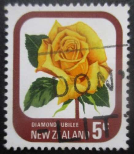 NOUVELLE ZELANDE N°649 Rose oblitéré
