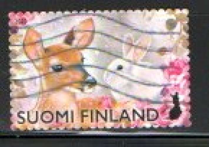 Finlande 2022 - YT n° 2797 - Cerf, lapin