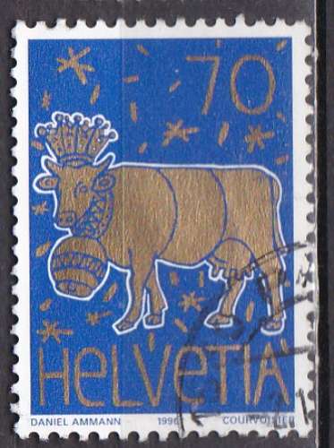 SUISSE N° 1521 de 1996 oblitéré 