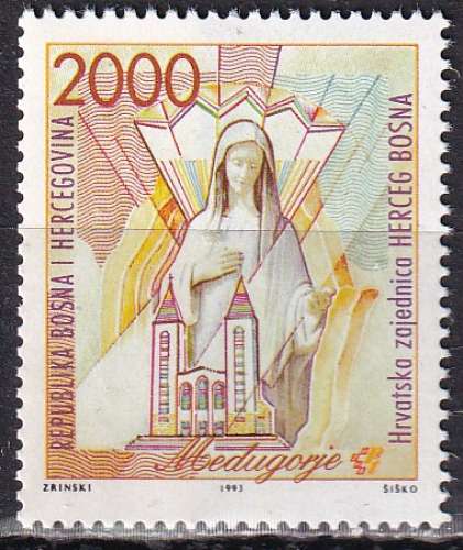 bosnie (herceg bosna) ... n° 1  neuf** gomme mate ... 1993