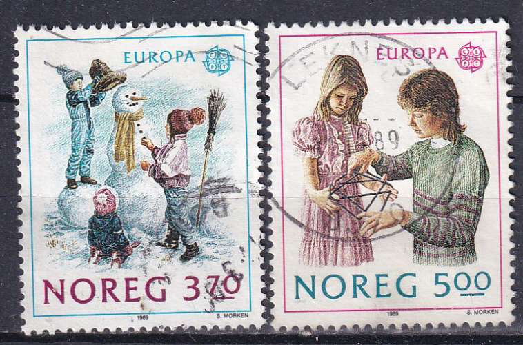 NORVEGE - 1989 - Europa - Yvert 976 / 977 Oblitérés