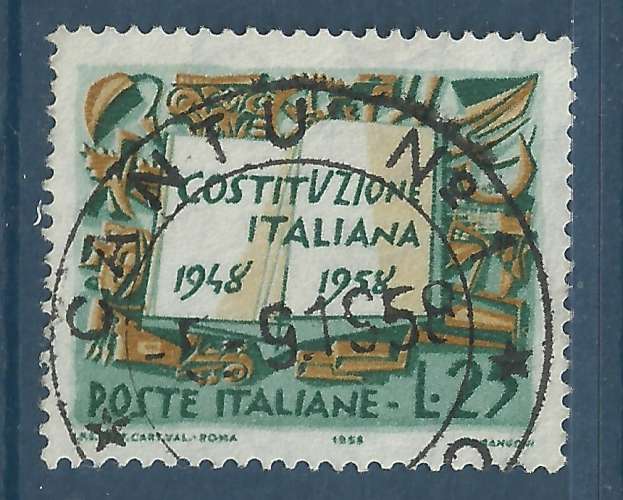 Italie - YT 756 - 10 ans de la constitution
