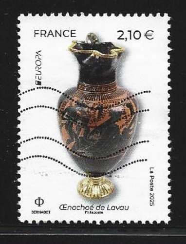 2025 FRANCE  oblitéré,  Europa, vase