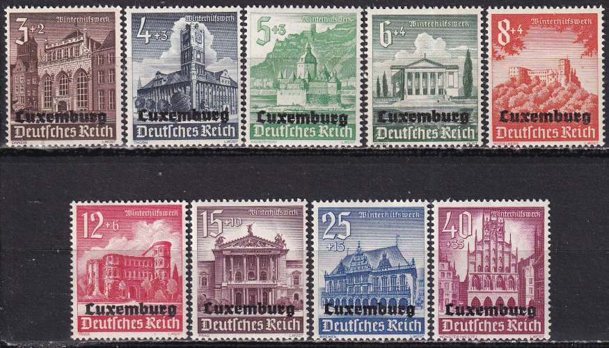 luxembourg ... n° 33 a 41  neufs** ... 1941