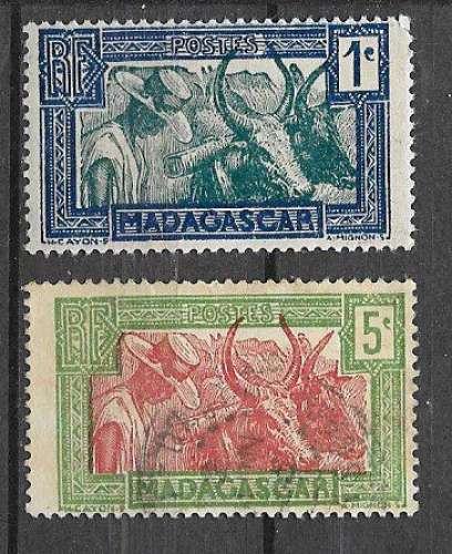Madagascar - 1922 - YT n° 161A, 164  oblitéré