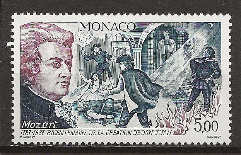   MONACO      ANNEE 1987   Y.T N°1609 NEUF** 