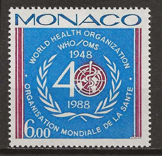   MONACO      ANNEE 1988   Y.T N°1636 NEUF** 