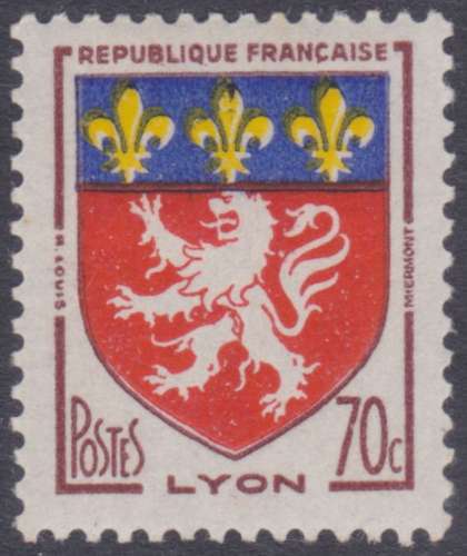FRANCE - 1958 - Armoirie de Lyon  - Yvert 1181 Neuf **