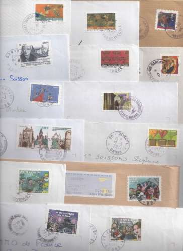 FRANCE LETTRES 2011  OBL RONDES    VOIR  4 SCANS