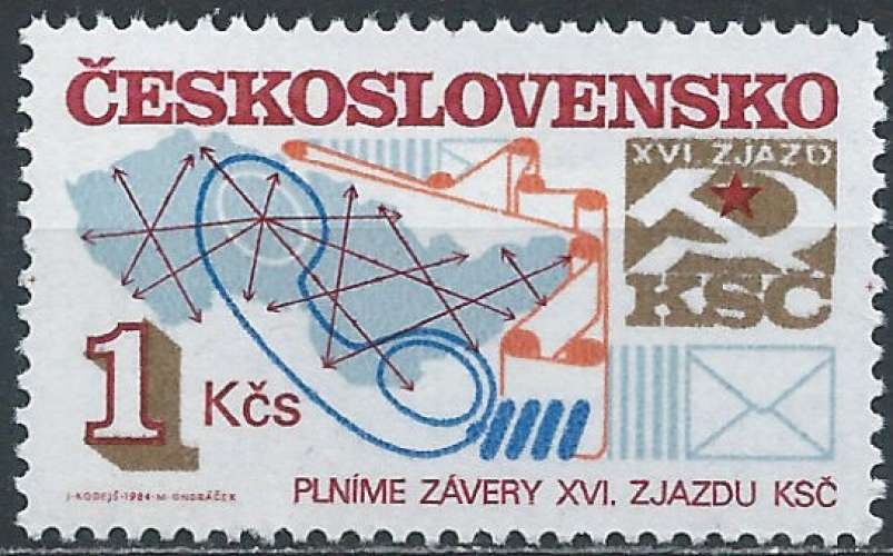 Tchécoslovaquie - 1984 - Y & T n° 2604 - MNH