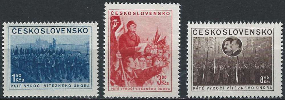 Tchécoslovaquie - 1953 - Y & T n° 686 à 688 - MNH