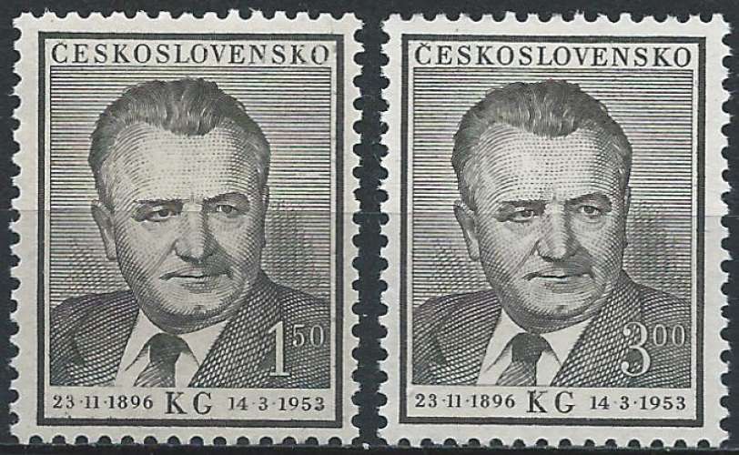 Tchécoslovaquie - 1953 - Y & T n° 699 & 700 - MNH