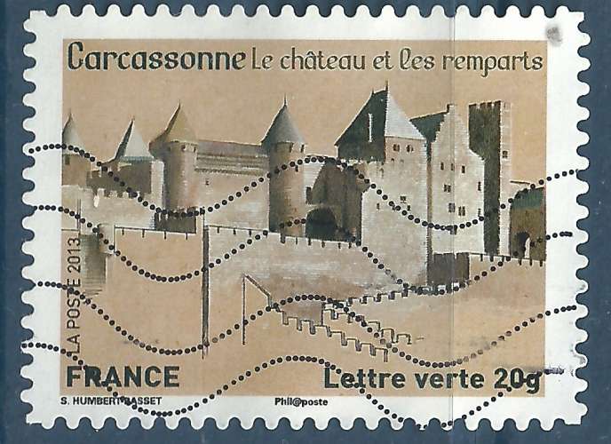 YT 870 autocollant - Chateau et ramparts de Carcassonne